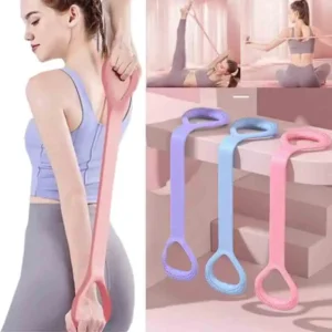 2024 New 8-character Puller Home Fitness Equipment Elastic Belt Yoga Auxiliary Female Open Shoulder Beauty Back Stretcher
